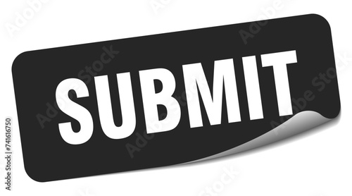 submit sticker. submit label