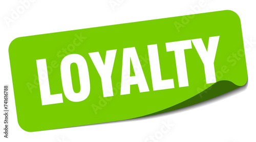 loyalty sticker. loyalty label