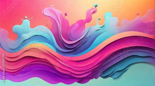  background colorido degradê, plano de fundo colorido, multicolors, fundo colorido, cores mescladas, abstrato, arte com papel, papéis coloridos photo