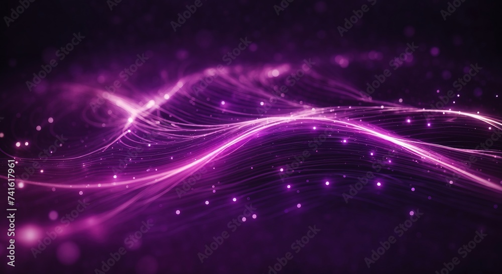 Purple particle line streak trail background, motion, fast speed