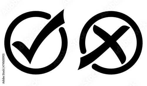 True and false icons