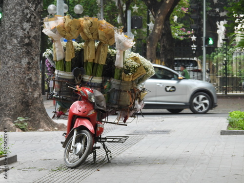Venta ambulante. Hanoi 
