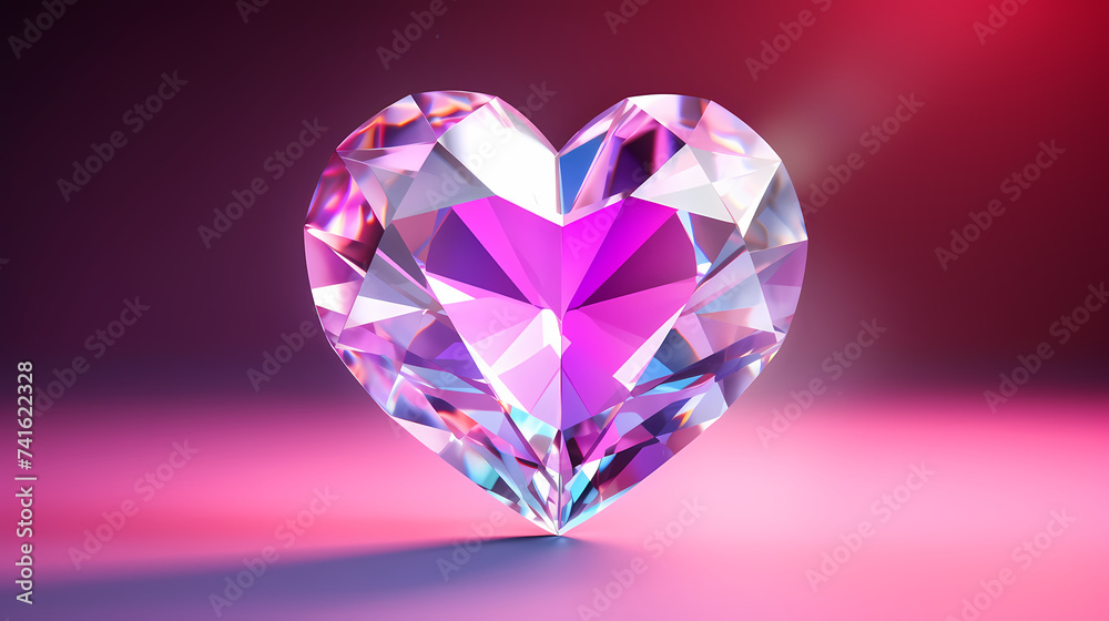 Crystal illustration with copy space, banner, flat lay, top view Crystal illustration with copy space, banner, flat lay, top view
