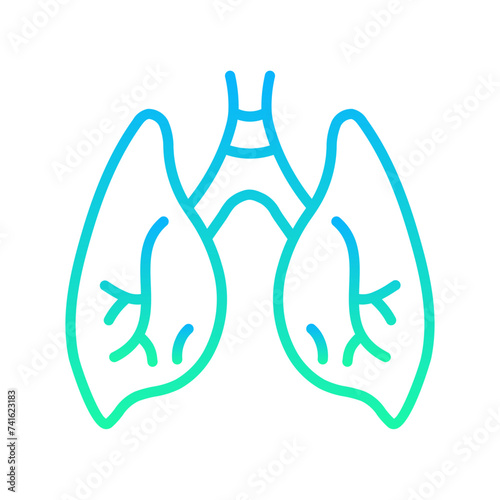 Lungs Gradient Linear Style