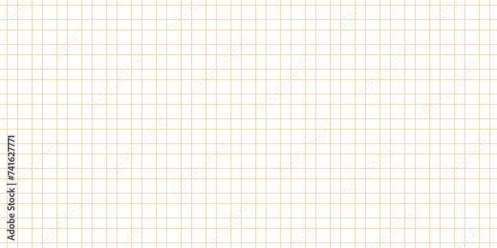 Vector golden minimal square grid seamless pattern. Abstract gold and white geometric texture. Subtle background with thin lines, lattice, net, mesh, grill. Simple elegant minimalist repeat geo design - obrazy, fototapety, plakaty 