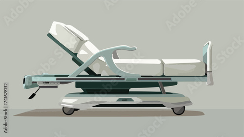 Medical bed vector flat minimalistic isolated ill