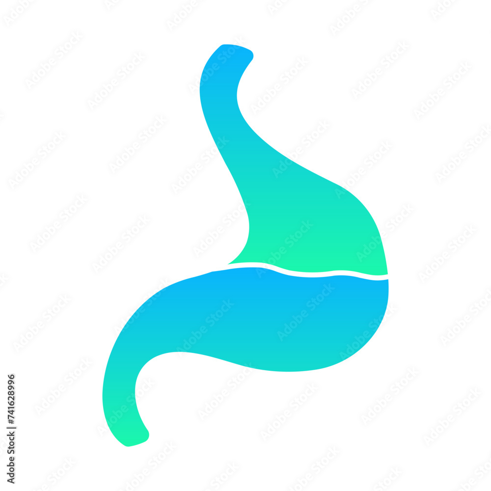 Stomach Flat Gradient Style Stomach Flat Gradient Style