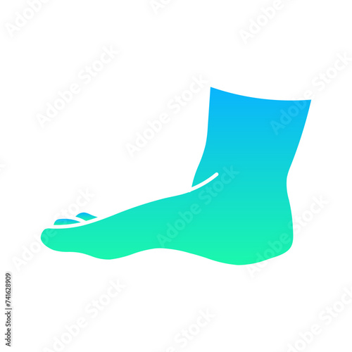 Foot Flat Gradient Style