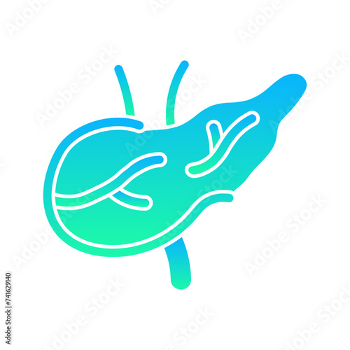 Pancreas Flat Gradient Style