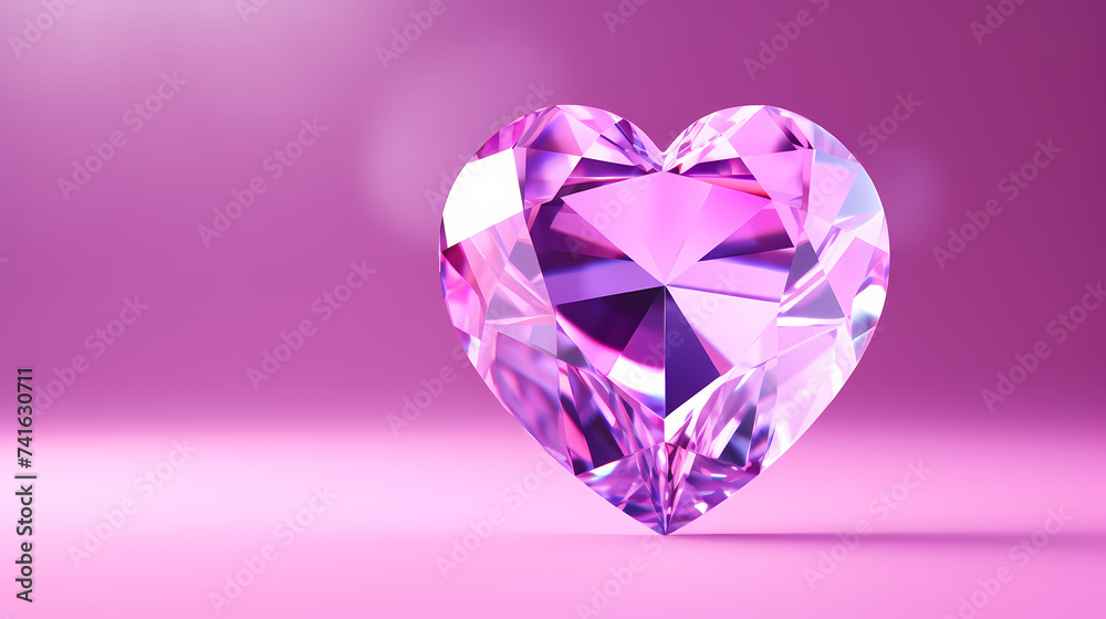 Crystal illustration with copy space, banner, flat lay, top view Crystal illustration with copy space, banner, flat lay, top view