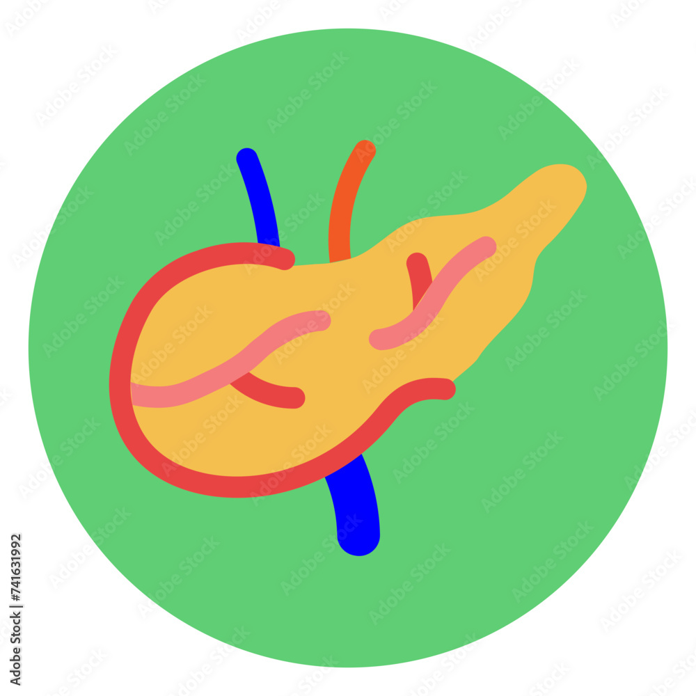 Obraz premium Pancreas Block Style
