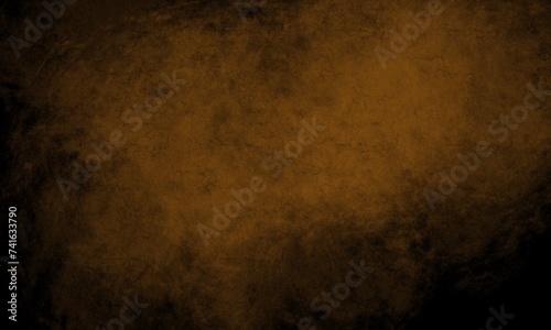 An abstract brown and black gradient background decorated and made to look like the traces of a rock surface, created with the Paint Brush tool in a graphics program.