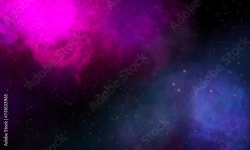Fototapeta Naklejka Na Ścianę i Meble -  An abstract background created from a graphics program resembling a nebula in space can be used in media design.