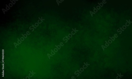 Abstract background from green and black gradients. Create interesting textures with the paint brush tool. Used for media design.