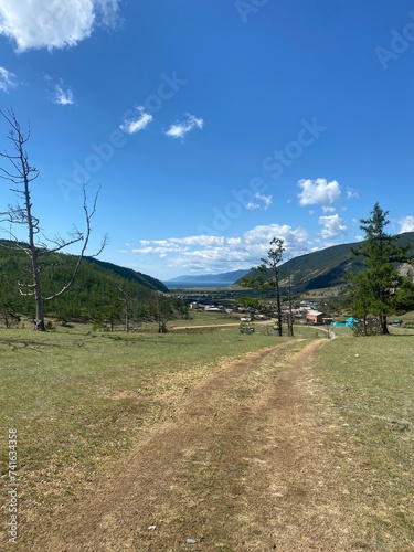 landscapes on the shore of Lake Baikal photo