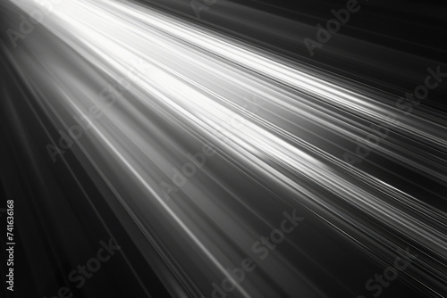 Abstract monochrome glitch art, parallel light rays