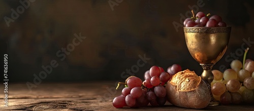 Grapes and holy bread next ...