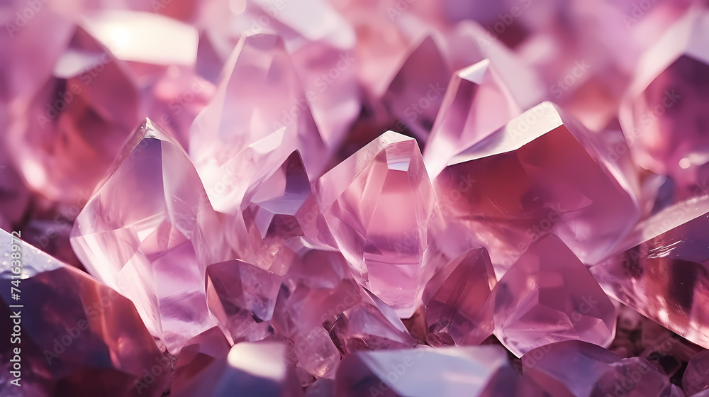 Top view of stunning bright crystals, shiny gemstones Top view of stunning bright crystals, shiny gemstones