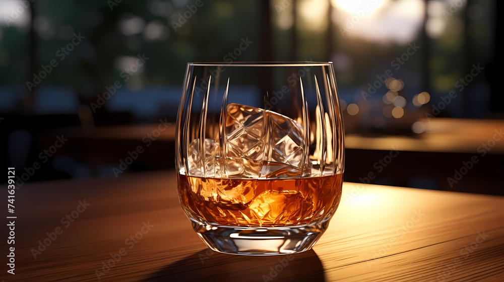 Concept illustration of whiskey bottle Concept illustration of whiskey bottle