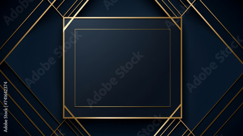 Dark blue luxury invitation card design background