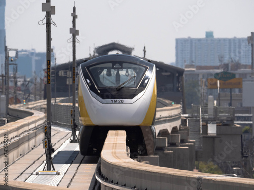 Canvas Print MRT Yellow Line  bangkok Thailand