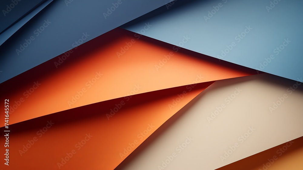 Macro image of paper folded in geometric shapes, three-dimensional effect, abstract background Macro image of paper folded in geometric shapes, three-dimensional effect, abstract background