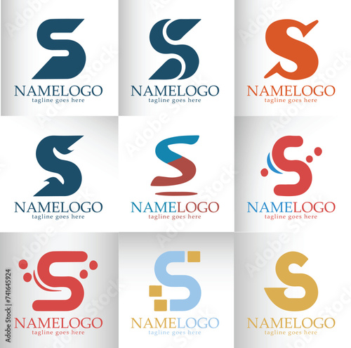 A Trove of Creative S-Letter Logos in Vector photo