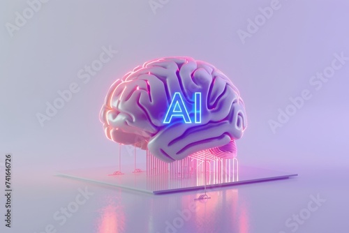 AI Brain Chip nanopharmaceuticals. Artificial Intelligence very large scale integration mind cache associativity axon. Semiconductor cognitive function circuit board iot sensors