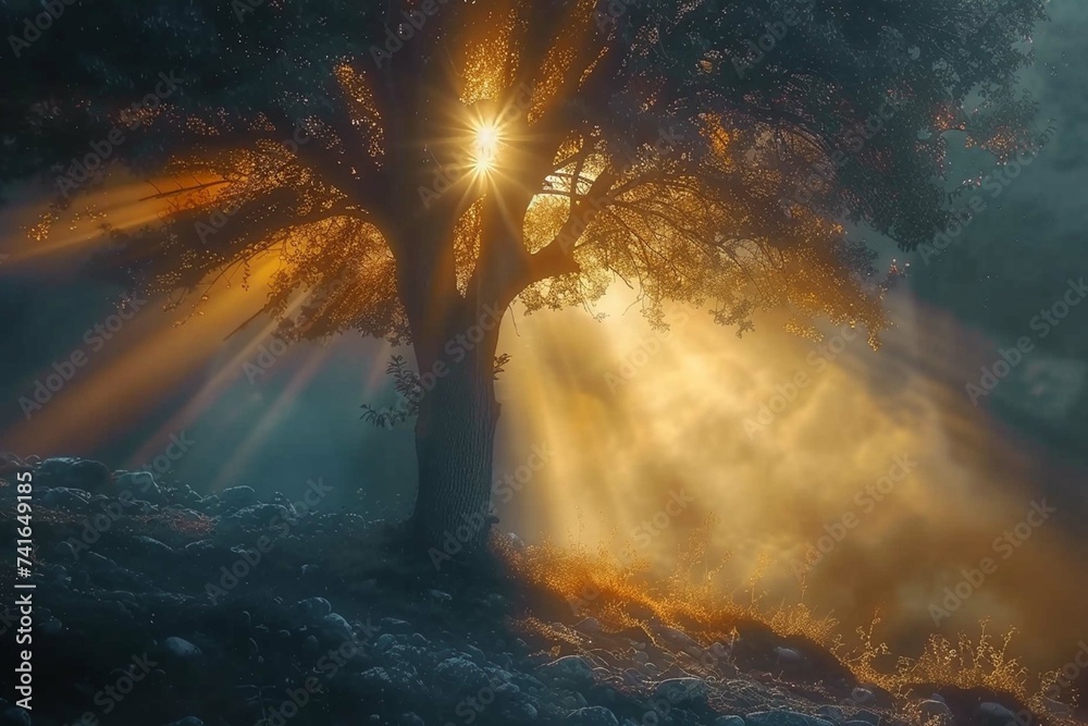 Obraz premium fire in the forest