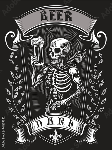  vintage beer label