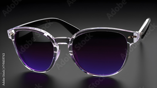sunglasses on black background © Udayakumar