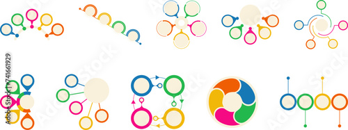 Circle Infographic Point Set