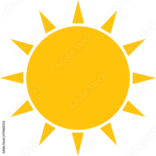 Cute Sun Cartoon Element