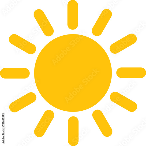 Cute Sun Cartoon Element