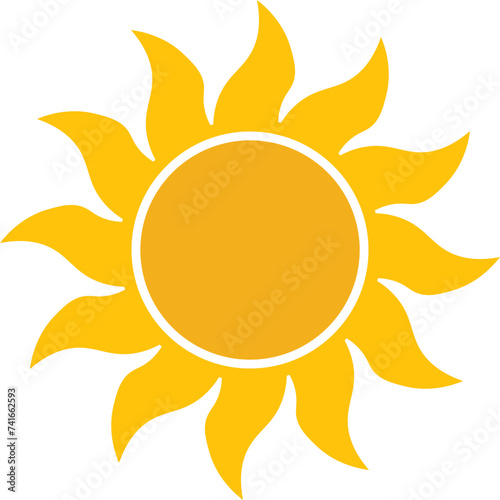 Cute Sun Cartoon Element