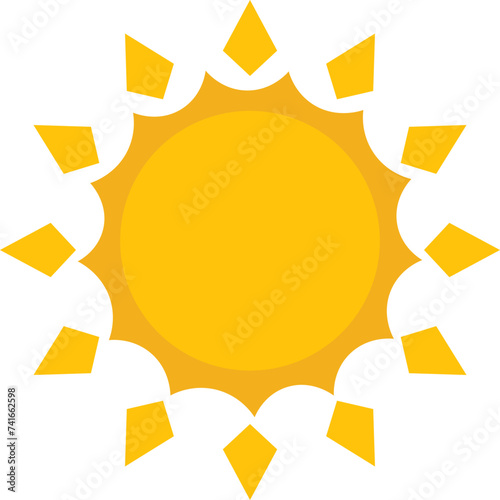 Cute Sun Cartoon Element