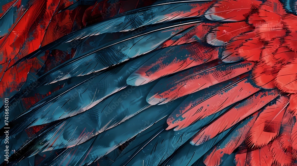 Obraz premium bird feathers background pattern, banner, wings background picture, seamless background