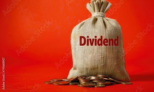 A sack of coins displays th...