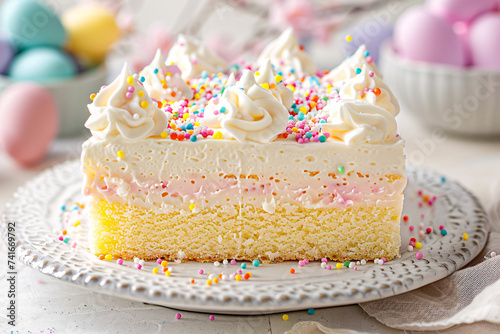Traditional Easter cake tres leches cake