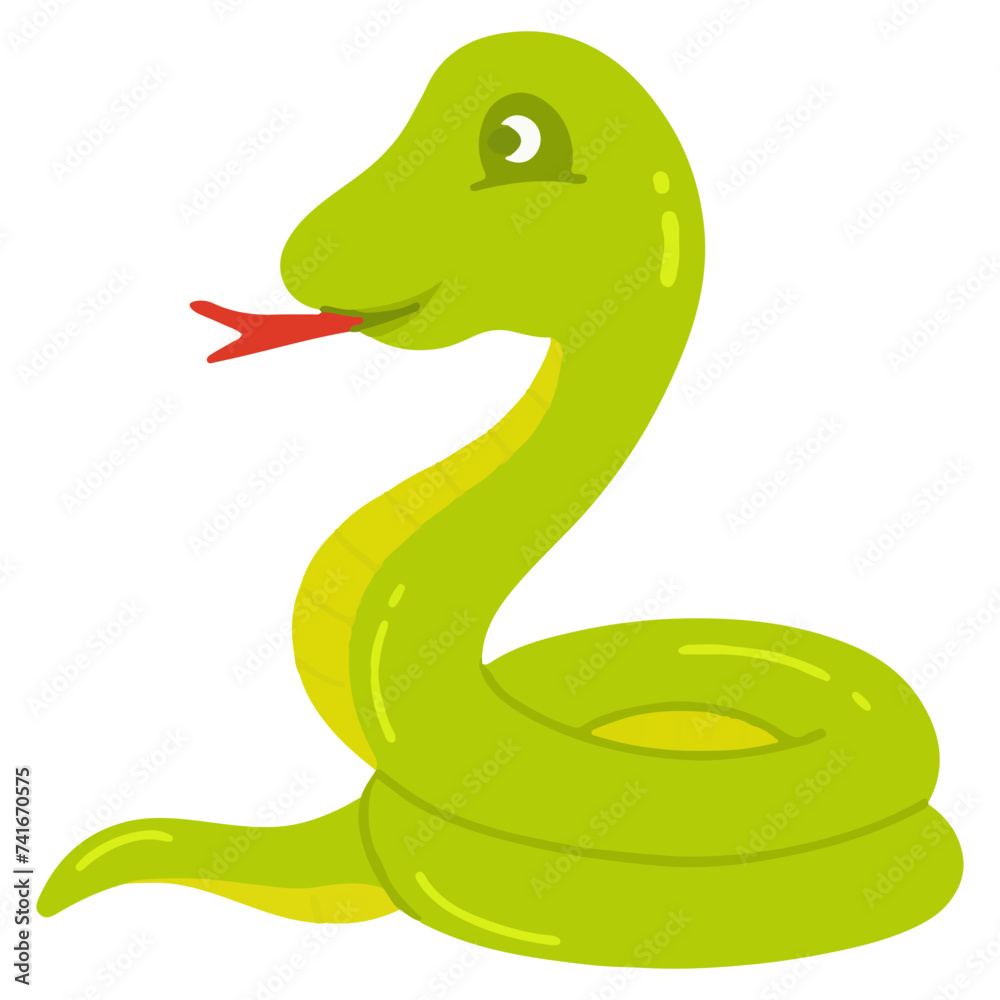 Fototapeta premium illustration of a snake