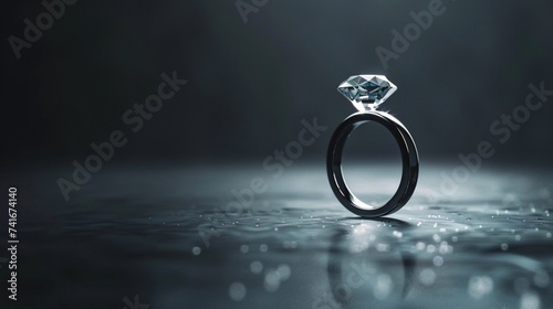 The diamond ring gleamed on her finger, a symbol of their eternal love and commitment. Its radiant sparkle mirrored the twinkle in her eye as she admired its beauty. With each glance.background.love.