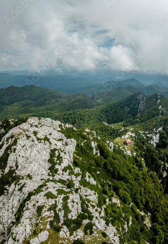 Aerial view of Risnjak national park in Croatia. photo