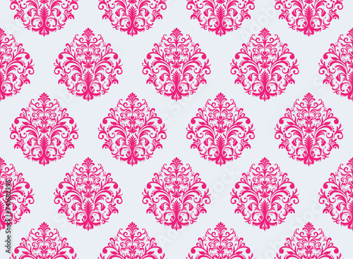 Ethnic Pattern. Ethnic India seamless pattern design oriental style. Damask India Motif.