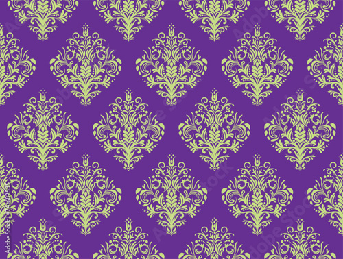 Ethnic Pattern. Ethnic India seamless pattern design oriental style. Damask India Motif.