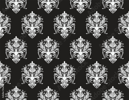 Ethnic Pattern. Ethnic India seamless pattern design oriental style. Damask India Motif.