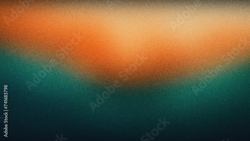 Organic Interplay of Orange and Teal with White Highlights  Grainy Textured Gradient Wave for Music Event Backdrop