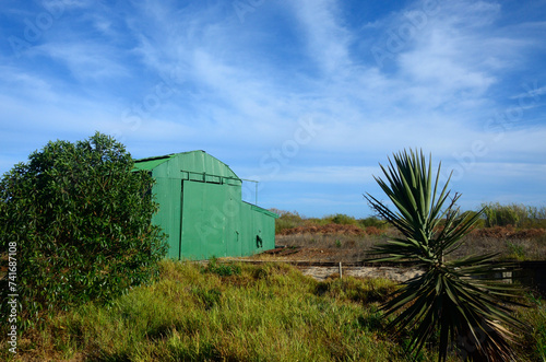 Paisaje de la Ria Formosa cerca de Tavira, Algarve, Portugal