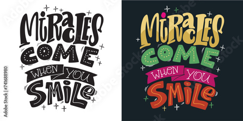 Funny hand drawn doodle lettering postcard, t-shirt design, art print. 100% vector file.