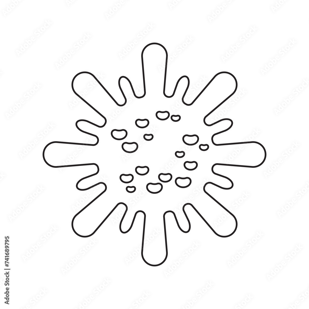 Bacteria, microbes, virus icon Bacteria, microbes, virus icon