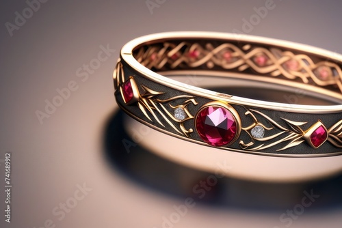 3D render of women’s jewelry on a light background
